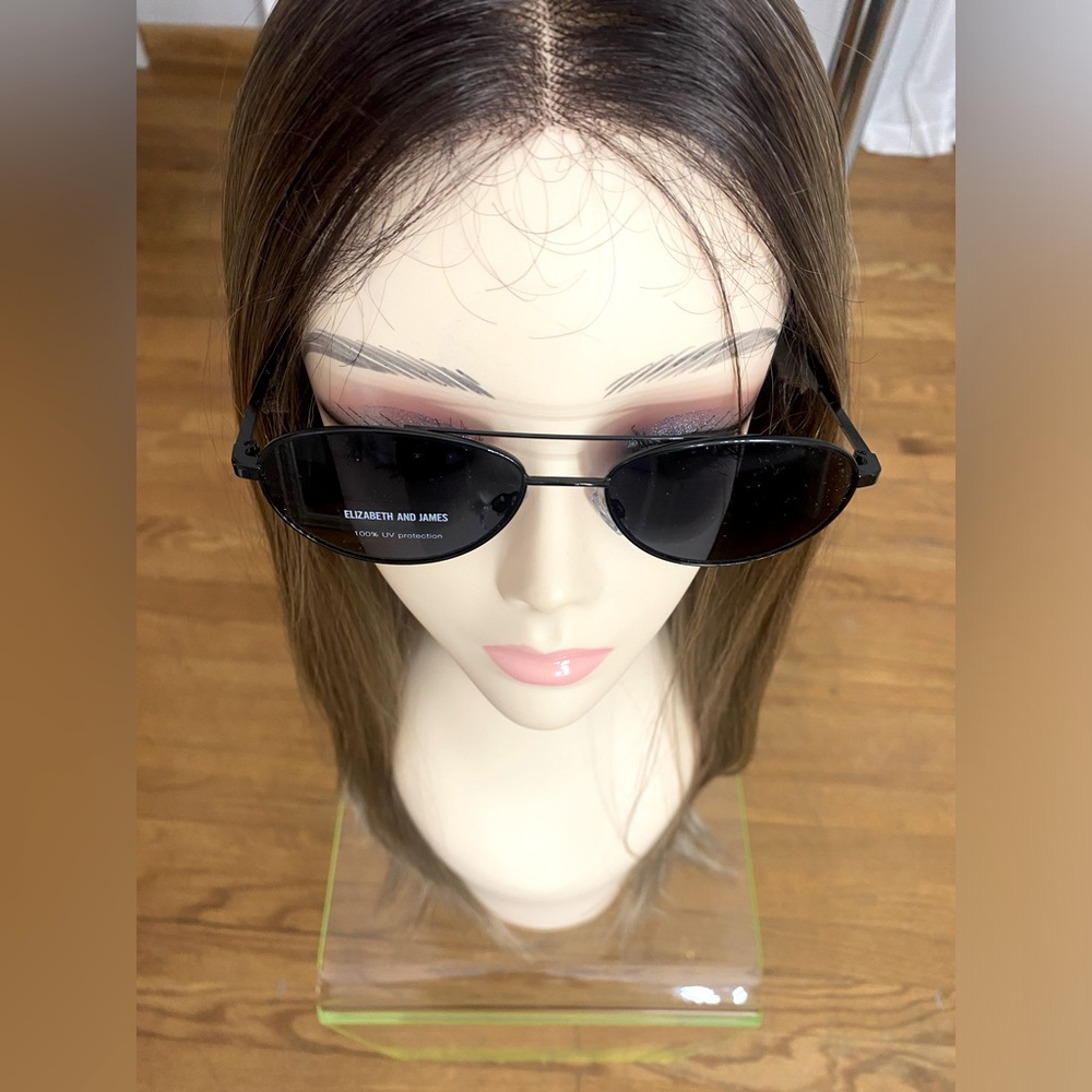 New! Elizabeth & James Black frame Sunglasses - Picture 7 of 12